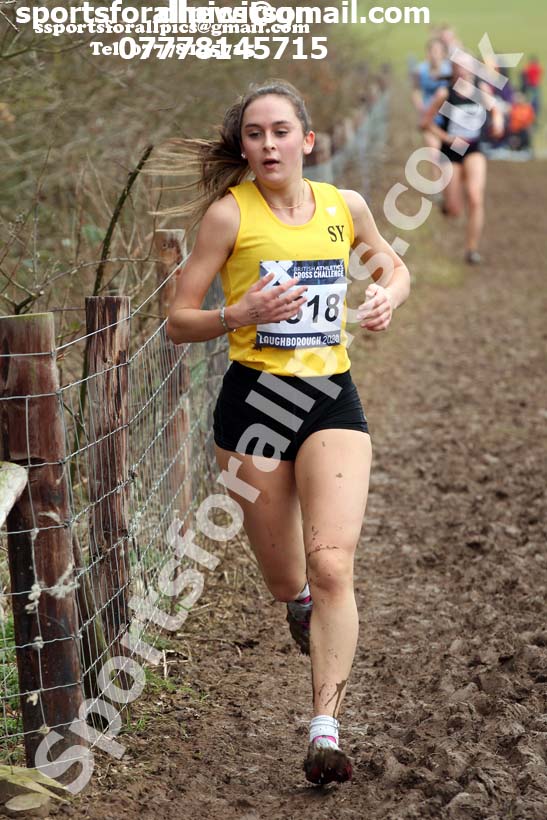 Womens under-20s, 2020 British Athletics Inter Counties Cross Country Champs., Prestwold Hall, Loughborough. Photo: David T. Hewitson/Sports for All Pics